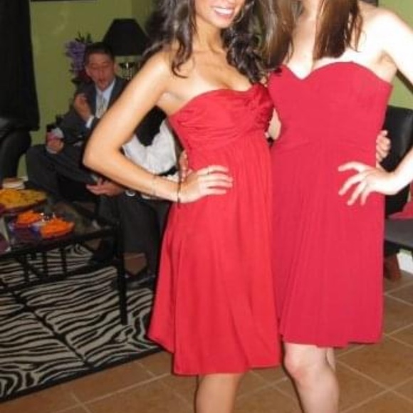 The Limited Dresses & Skirts - The Limited red strapless dress‎